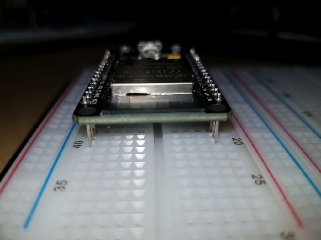 ESP Dev Board on Breadboard