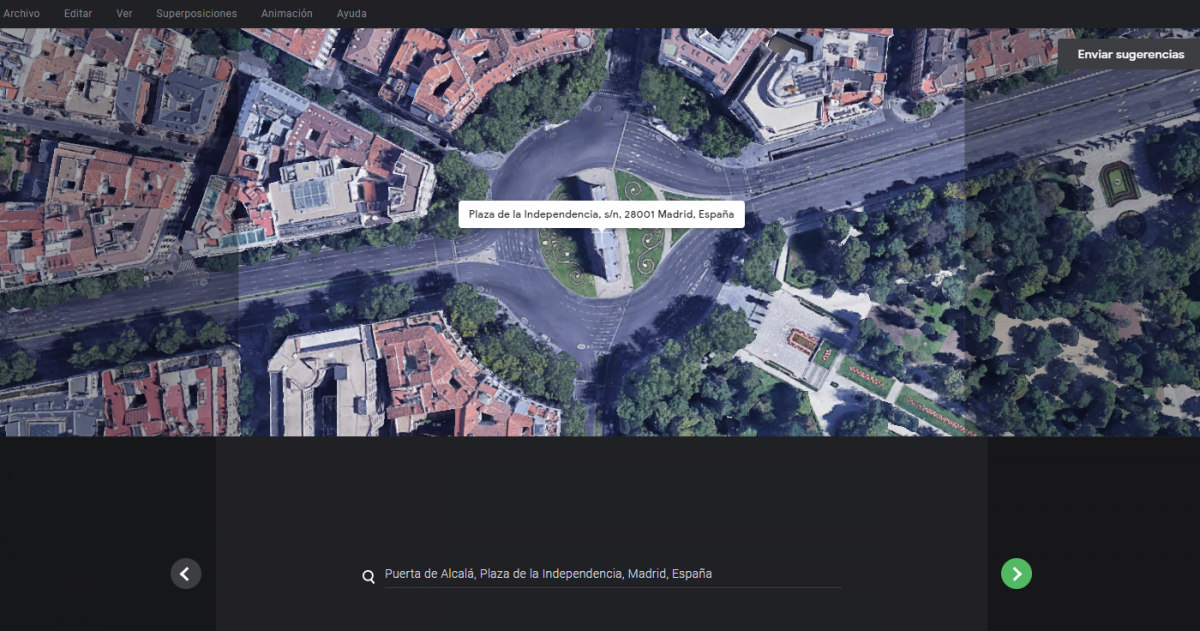 Google Earth Studio - Puerta de Alcala